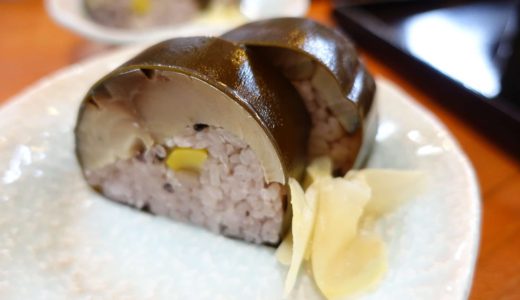 滋賀・メタセコイア並木の周辺でおすすめの「お食事処 蓮」。そば・鯖寿司が絶品！